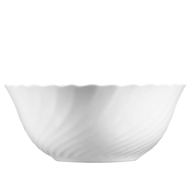Luminarc Trianon 7.1" White Glass Salad Bowl Bed Bath & Beyond 31609185